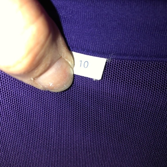 Lululemon Athletica size 10 purple Tadasana mesh back jacket thumb holes - Picture 6 of 15